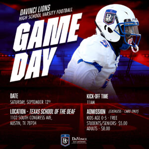 DaVinci San Antonio Lions Varsity Football