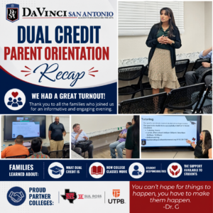 Dual Credit Parent Orientation Recap